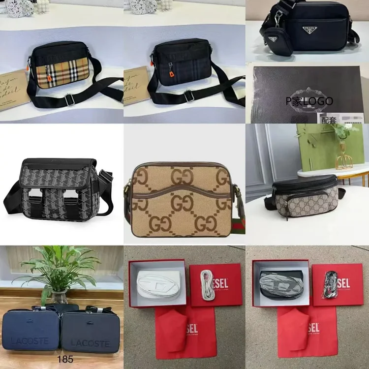 Burberry messenger bag/waist bag/shoulder bag/Prada bag/Lacoste bag/Diesel bag